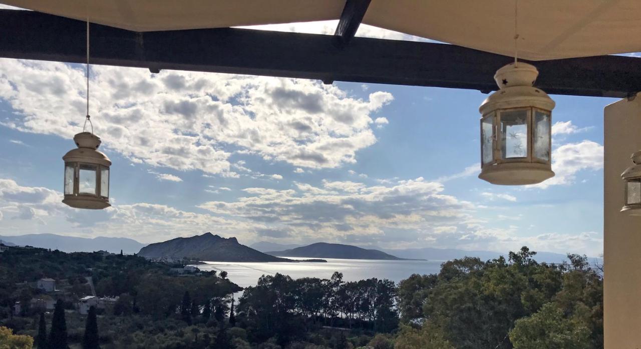 Serenity Villa Aegina Fantastic View Near The Beach Exterior foto
